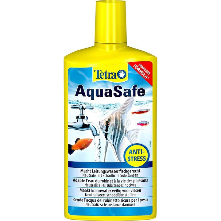 Solutie lichida pentru acvariu Tetra Aqua Safe, 500 ml