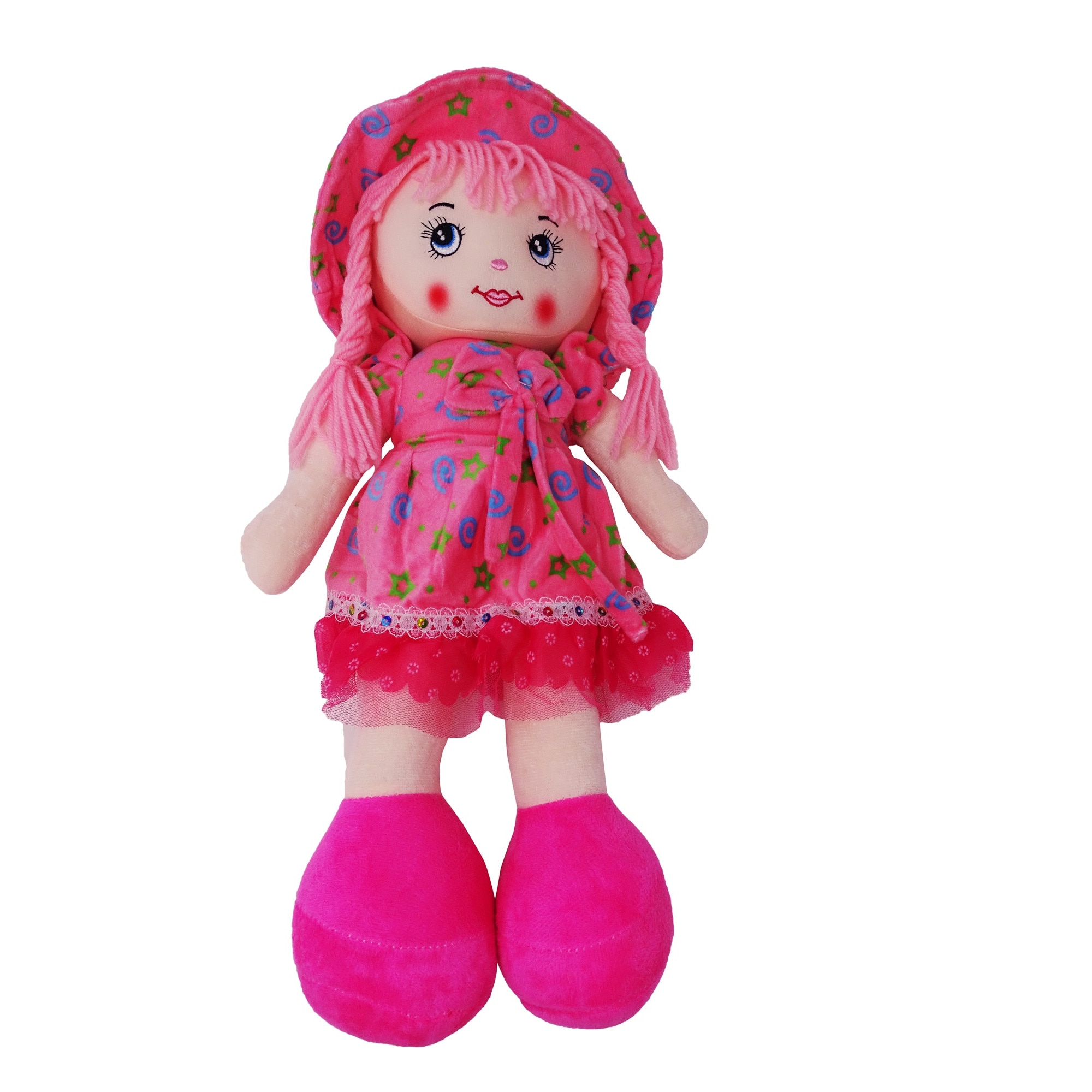 Papusa de Plus, Rochita cu Tulle, SALAMANDRA KIDS®, Roz