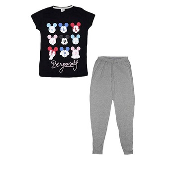 Pijama, Mickey Mouse, negru cu gri Pijama, Mickey Mouse, negru cu gri