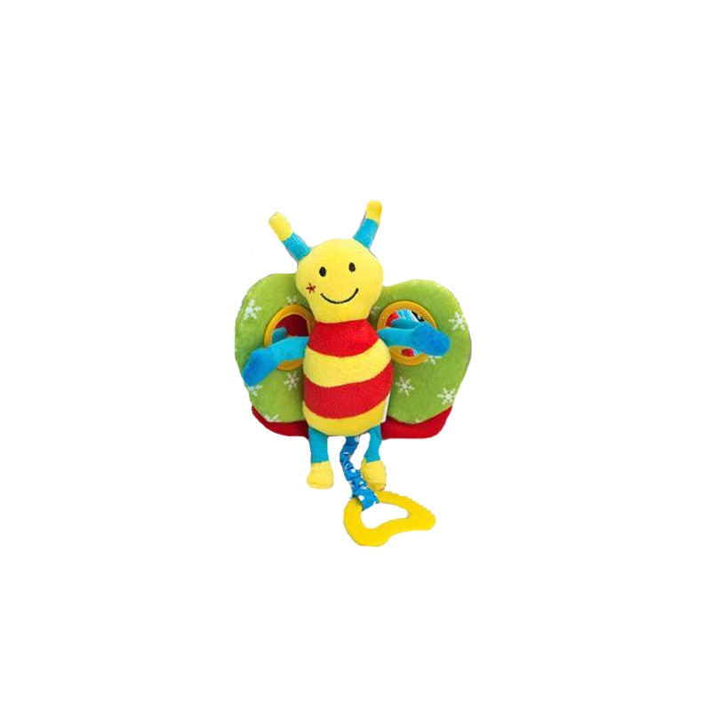 Jucarie de plus pentru bebelusi Sensillo Fluture 23382, Multicolor