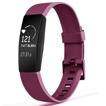 Curea Bratara Edman pentru Fitbit Inspire, marimea S, Mov Curea Bratara Edman pentru Fitbit Inspire, marimea S, Mov