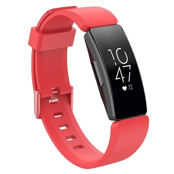 Curea Bratara Edman pentru Fitbit Inspire, marimea S, Rosu Curea Bratara Edman pentru Fitbit Inspire, marimea S, Rosu