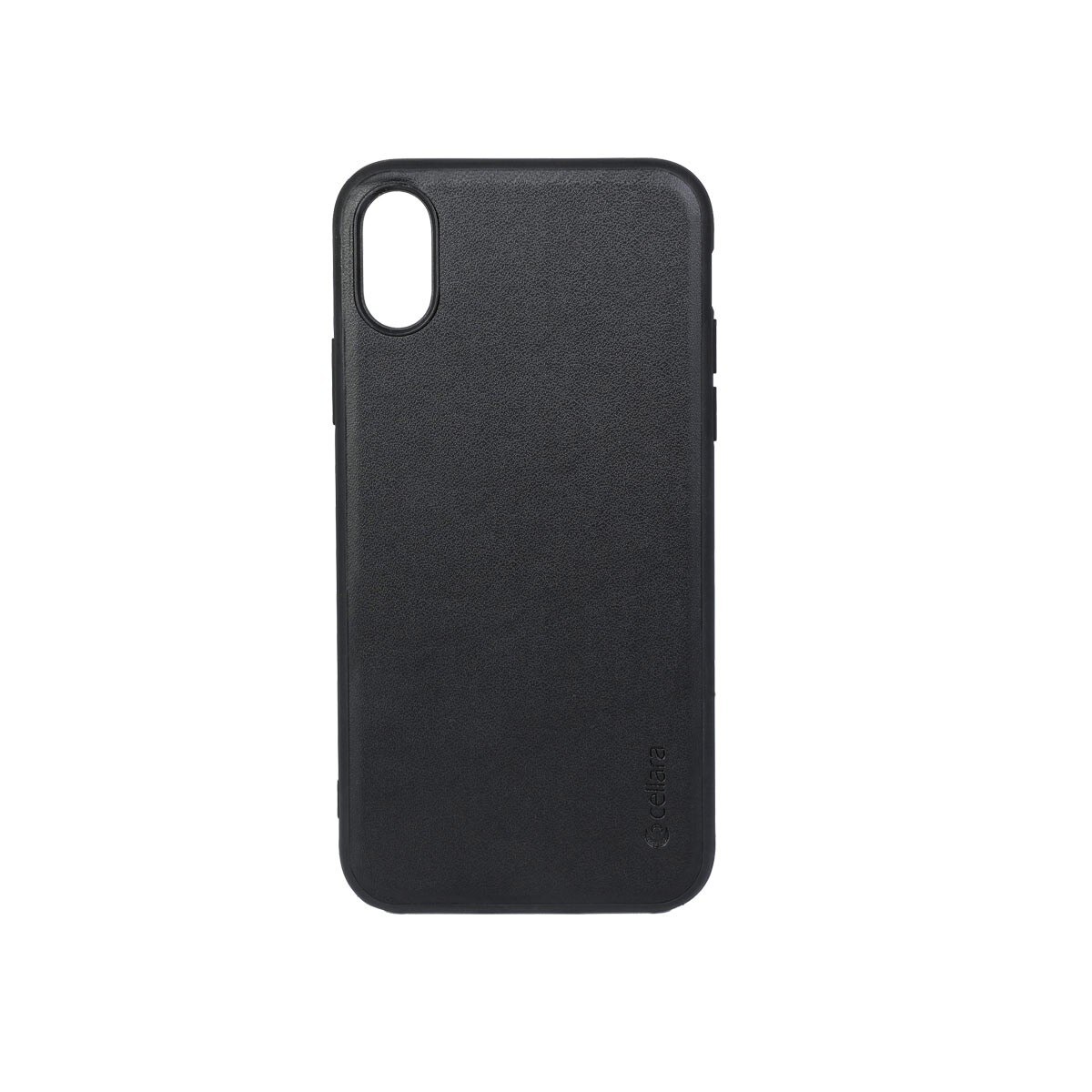 Capac Protectie Spate Cellara Colectia Signature Pentru iPhone X/xs - Negru
