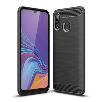 Husa Carbon Flexibil , Samsung Galaxy A40 , Negru749 Husa Carbon Flexibil , Samsung Galaxy A40 , Negru749
