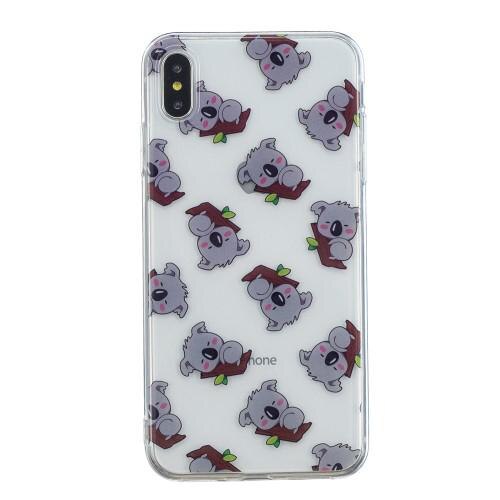 Carcasa Husa Apple iPhone XS Max model Koala, Antisoc + Folie sticla securizata Apple iPhone XS Max Tempered Glass Viceversa