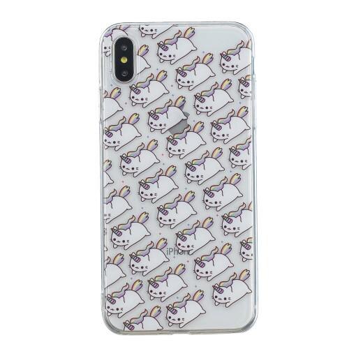 Carcasa Husa Apple iPhone XS Max model Caticorn Army, Antisoc + Folie sticla securizata Apple iPhone XS Max Tempered Glass Viceversa