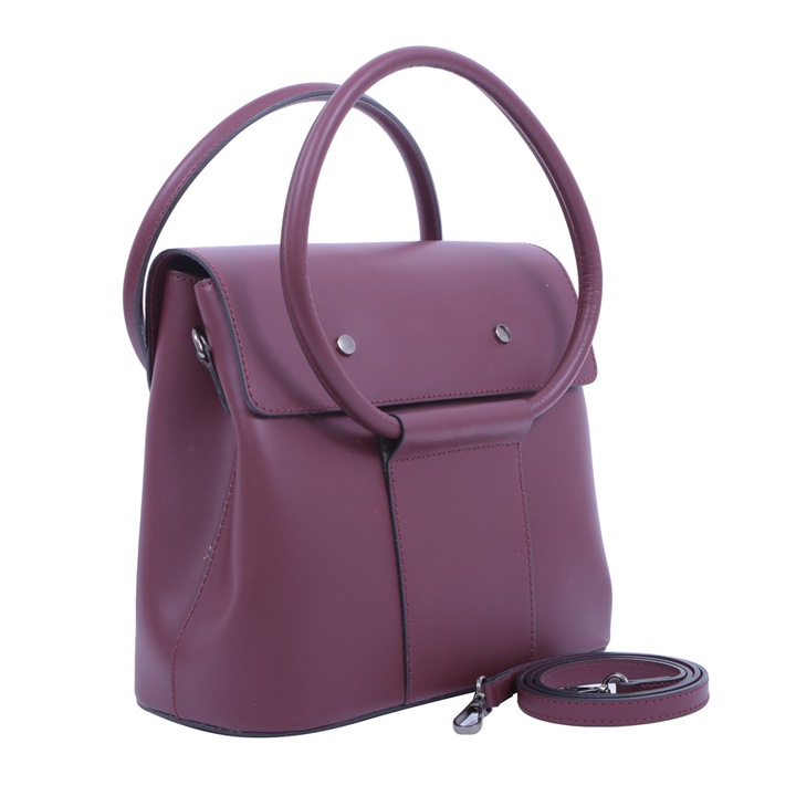 Angel taska, termeszetes bor, 8056, Bordó, 29 x 31 x 14