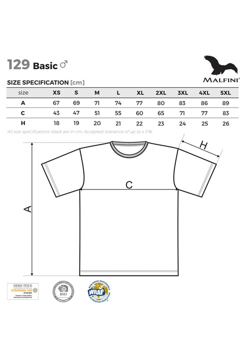 Malfini 129 férfi póló, Zöld