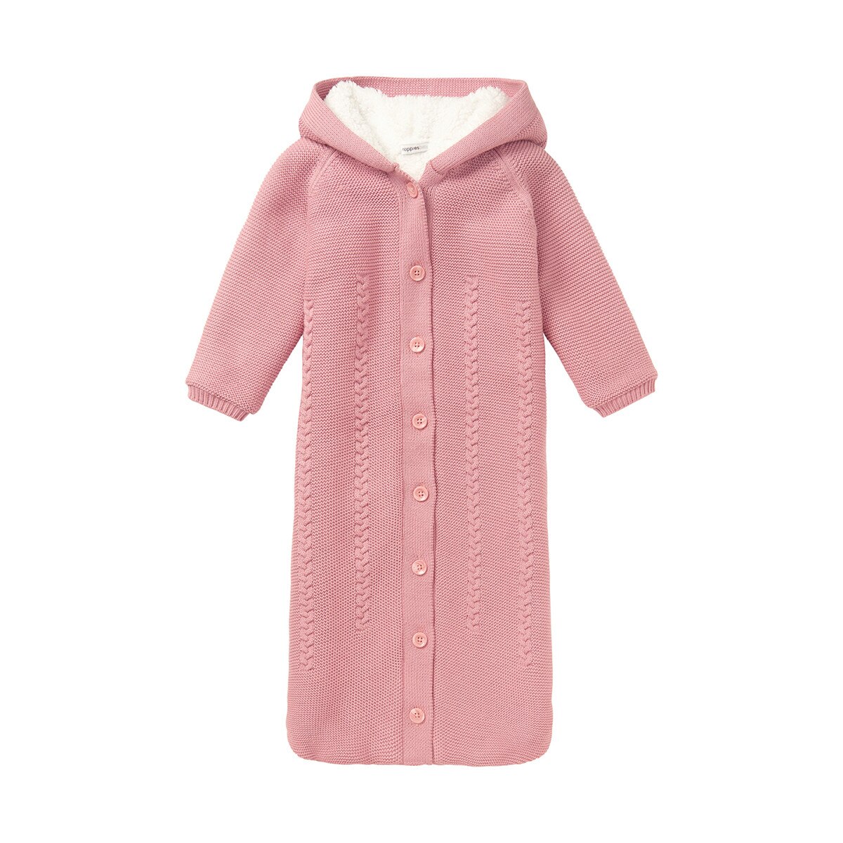 Sac de dormit pentru bebe, Noppies, Narni, roz, 80 cm