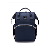 Rucsac Geanta multifunctional Ghiozdan de umar carucior, pentru Baby bebelusi copii si mamici Travel Organizer set impermeabil, 42x18x27 cm accesorii culoare BLEUMARIN VNT190