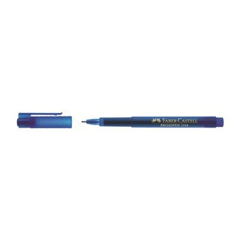Liner Faber Castell 0.8mm Broadpen 1554 albastru 155451 Liner Faber Castell 0.8mm Broadpen 1554 albastru 155451