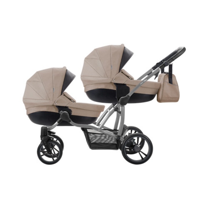 Бебешка количка за близнаци Bebetto 42 цвят 01 - рама Графит