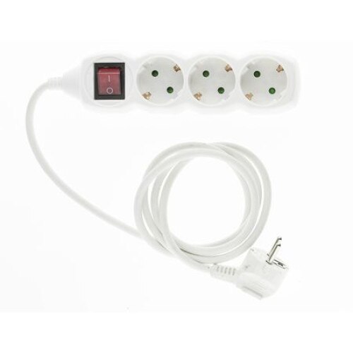 Prelungitor Entac 3 prize 3M diametru cablu 3G1.5 + intrerupator