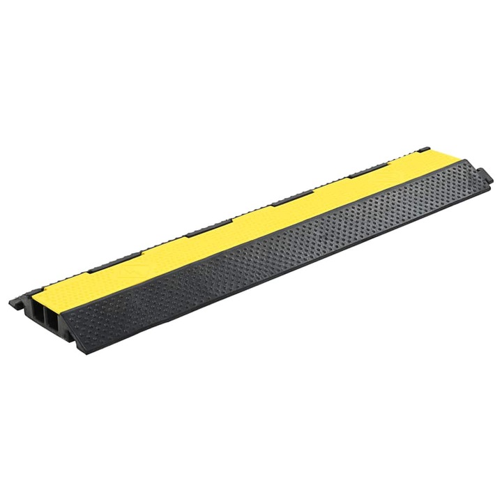 VidaXL 2 csatornás gumi kábelvédő rámpa 101,5 cm 142834