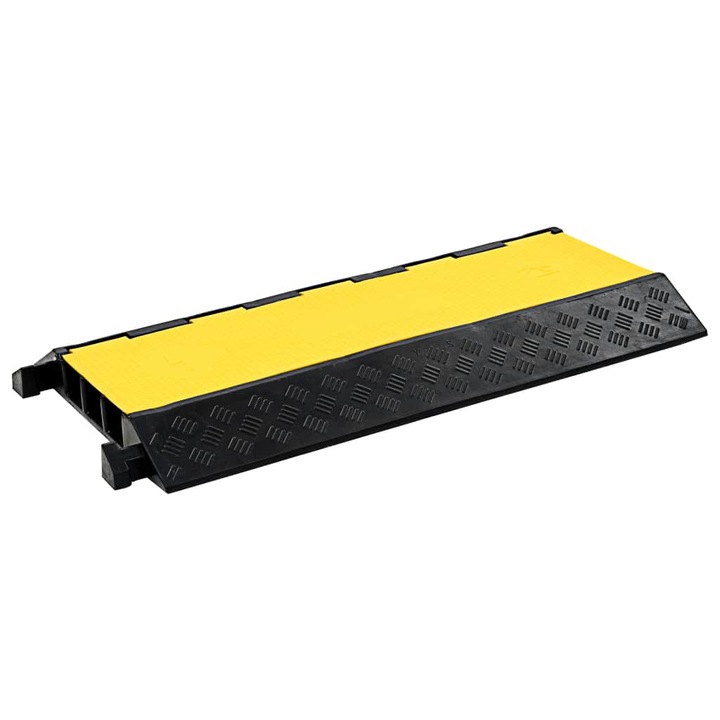 VidaXL 3 csatornás gumi kábeltaposó 93 cm