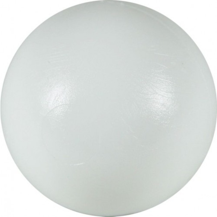Minge pentru fotbal mecanic (foosball), alba, diametrul 36 mm, aspect exterior lucios