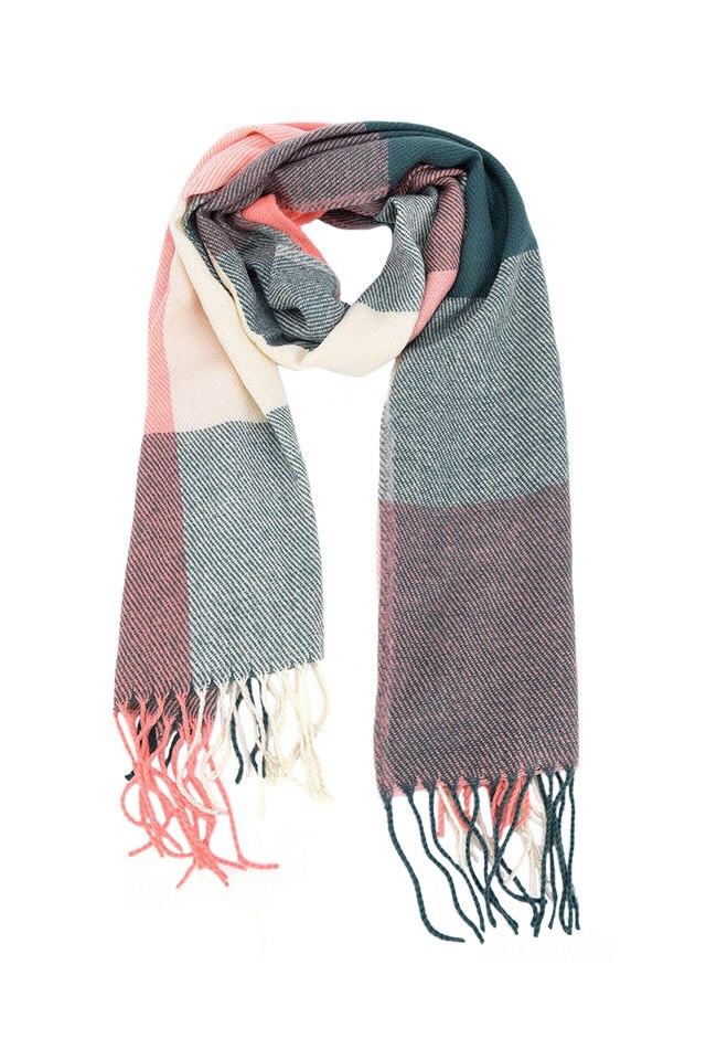 Fular supradimensionat dama, multicolor 180 x 60 cm