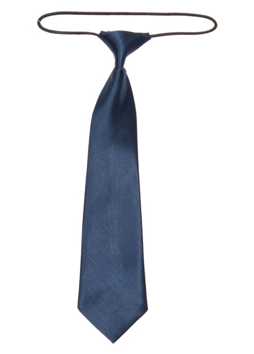 Cravata pentru copii Buticcochet, prindere cu elastic, Bleumarin, 28 cm - CRV203