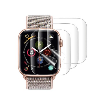 Set 3 folii de protectie ecran pentru Apple Watch 4 Series 44mm full size din hidrogel Set 3 folii de protectie ecran pentru Apple Watch 4 Series 44mm full size din hidrogel