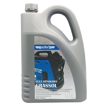 Ulei pentru generatoare de curent benzina 4 timpi ADLER Grassol 5L MA0069.0 Ulei pentru generatoare de curent benzina 4 timpi ADLER Grassol 5L MA0069.0