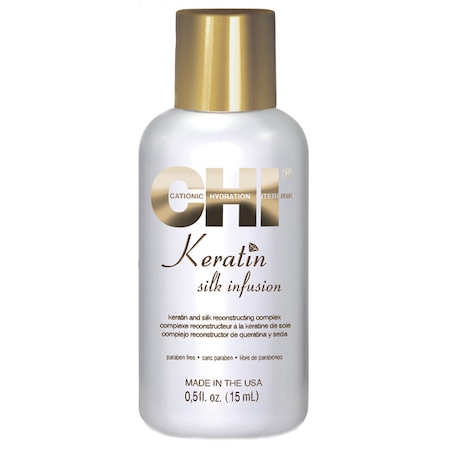 Tratament ser CHI Keratin Silk Infusion pentru par deteriorat, 15 ml
