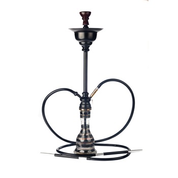 Narghilea Black Plazma cu doua furtunuri din Silicon Narghilea Black Plazma cu doua furtunuri din Silicon