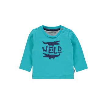 Bluza bebe, Noppies, cu imprimeu, Sandpoint, albastra Bluza bebe, Noppies, cu imprimeu, Sandpoint, albastra