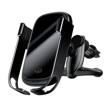 Suport, incarcator telefon wireless auto, Baseus , Rock Smart, incarcare rapida 10w, negru Suport, incarcator telefon wireless auto, Baseus , Rock Smart, incarcare rapida 10w, negru