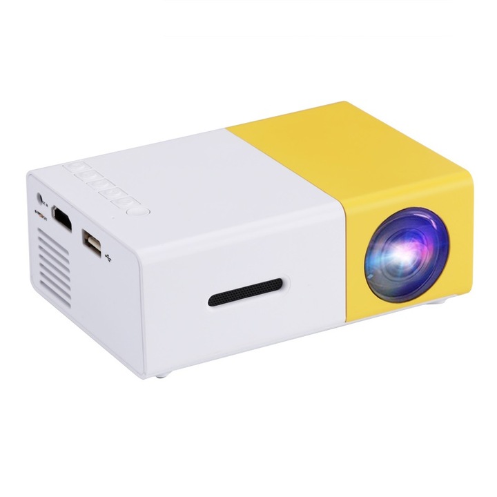 Mini LED proiector cu focalizare manuala , contrast 800:1 , rezolutie 1920 x 1080 pixeli