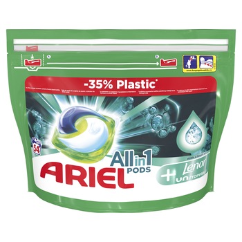 Detergent capsule Ariel All in One PODS Plus Unstoppable, 54 spalari Detergent capsule Ariel All in One PODS Plus Unstoppable, 54 spalari