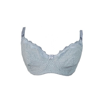 Sutien pentru alaptat, gri inchis cu buline D 75 Sutien pentru alaptat, gri inchis cu buline D 75