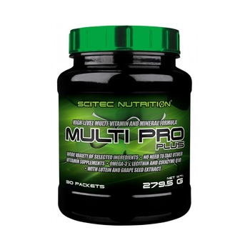 Complex de multivitamine si minerale Multi Pro Plus, 30 pachete, Scitec Complex de multivitamine si minerale Multi Pro Plus, 30 pachete, Scitec