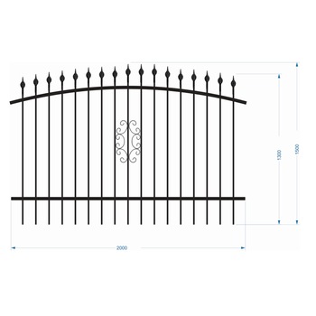 Panou de gard, PG007, 2000 x 1600 mm Panou de gard, PG007, 2000 x 1600 mm