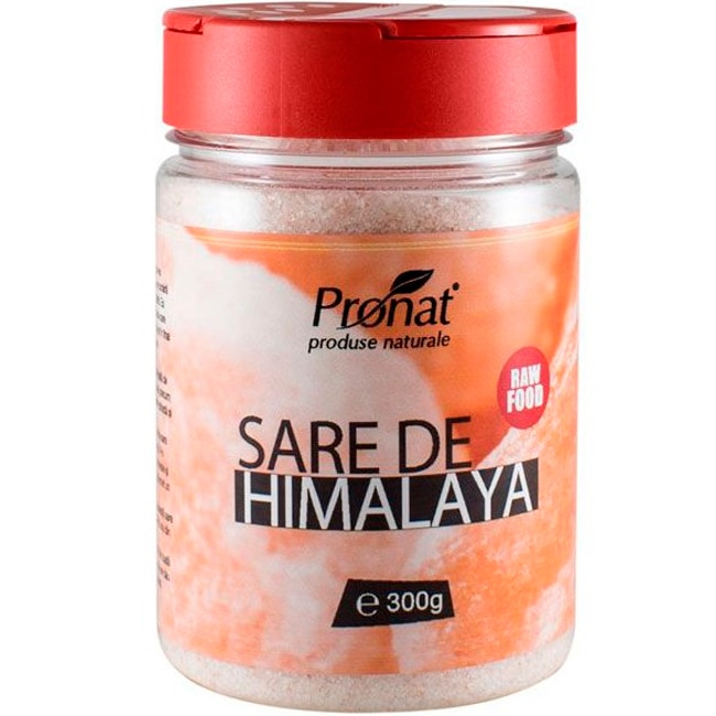 Sare de Himalaya de masa, la pet, cu solnita, Pronat, 300 g