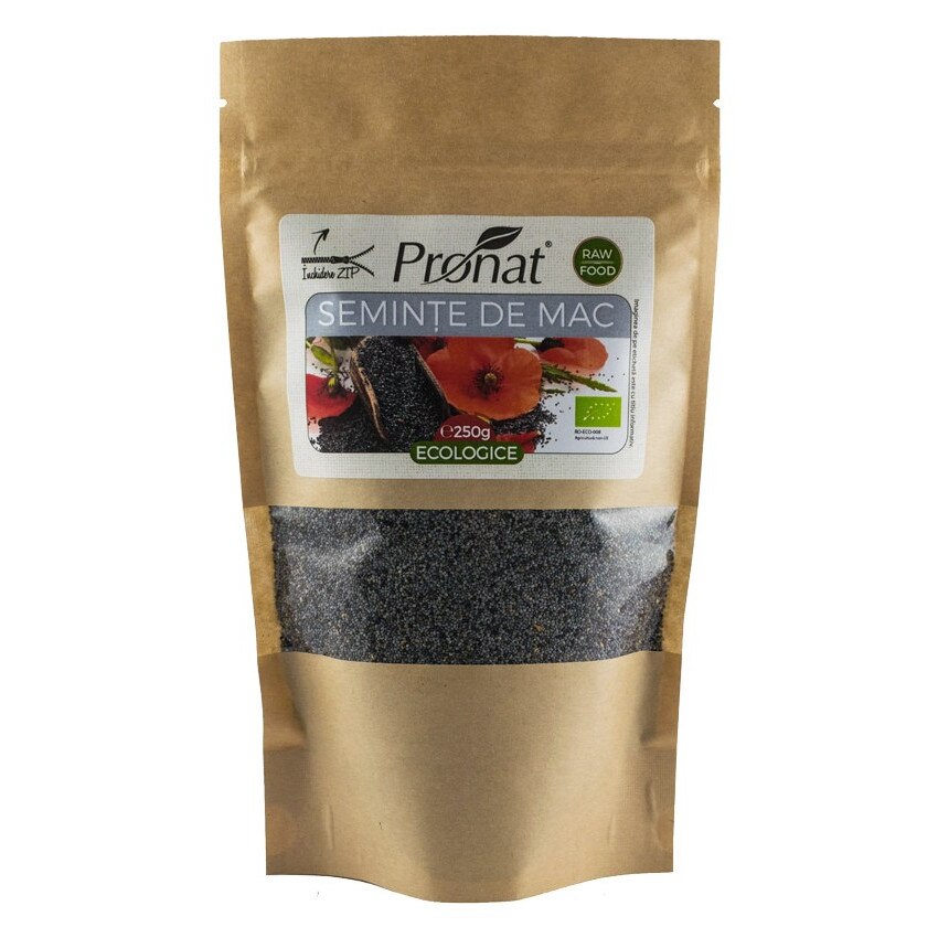 Seminte de mac, bio, Pronat, 250 g