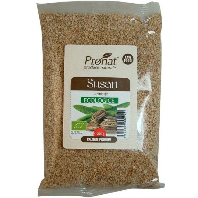 Seminte de susan, bio, Pronat, 200 g