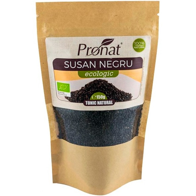 Seminte de susan negru, bio, Pronat, 150 g