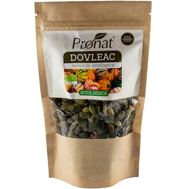 Seminte de dovleac, bio, Pronat, 150 g