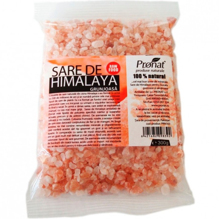 Sare de Himalaya grunjoasa, Pronat, 300 g