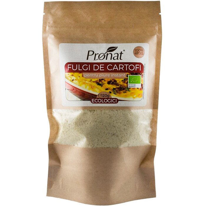 Fulgi de cartofi, bio, Pronat, 120g