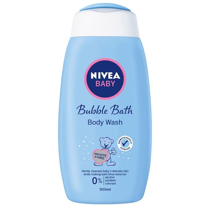Spuma-crema de baie Nivea Baby, 500 ml