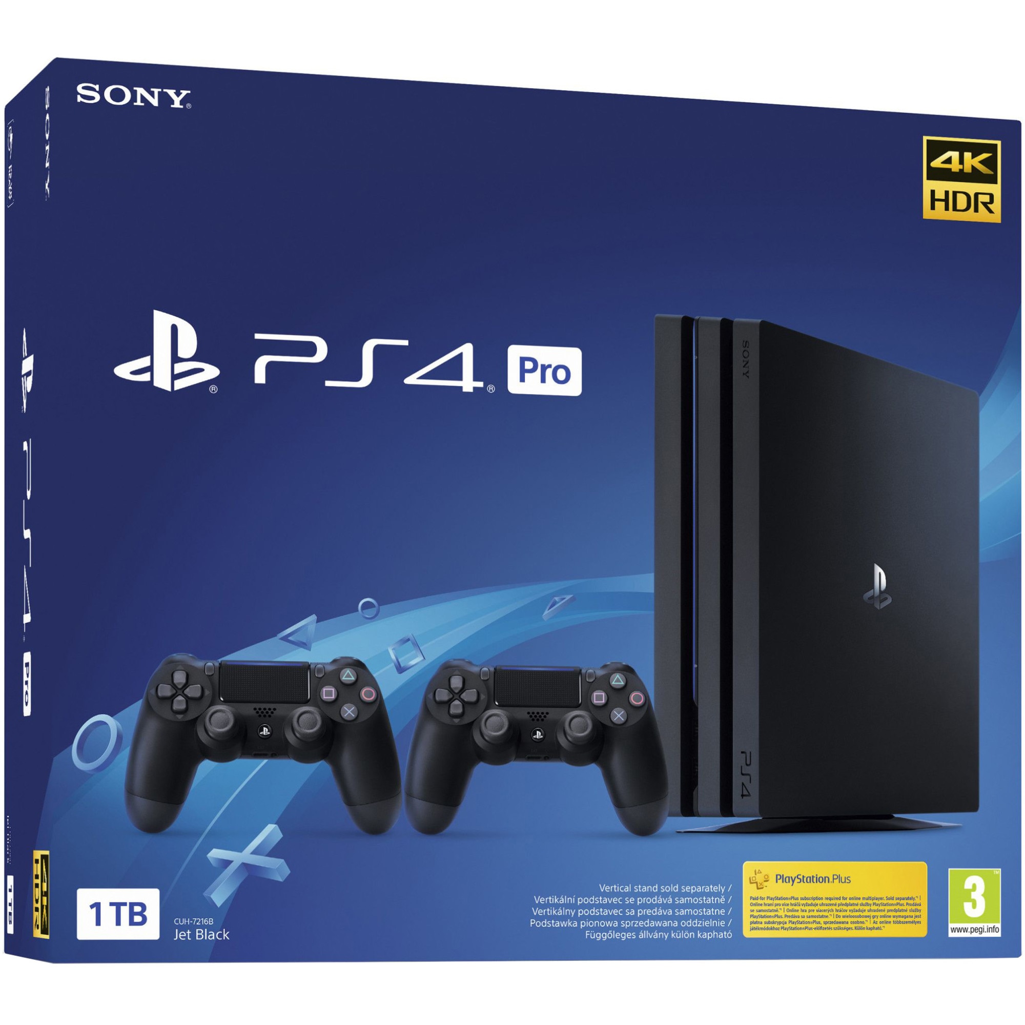 Federal Republican Party Warlike Consola Sony PlayStation 4 PRO, 1TB + Extra controller DS4v2, Negru -  eMAG.ro