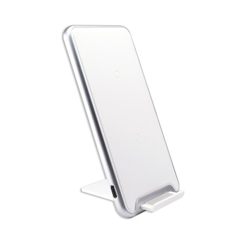 Suport de alimentare fara fir 4smarts VoltBeam Pro 10W, pentru dispozitive compatibile QI, alb Suport de alimentare fara fir 4smarts VoltBeam Pro 10W, pentru dispozitive compatibile QI, alb