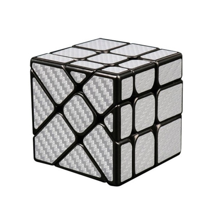 Магически куб 3x3x3 Moyu Unequal Fisher carbon fiber silver, 153CUB