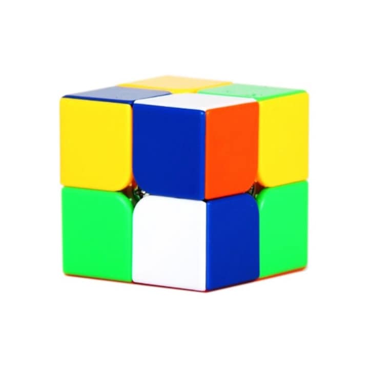 BV Rubik kocka, 2x2x2, YUMO YueYing professzionális matrica nélküli, 170CUB
