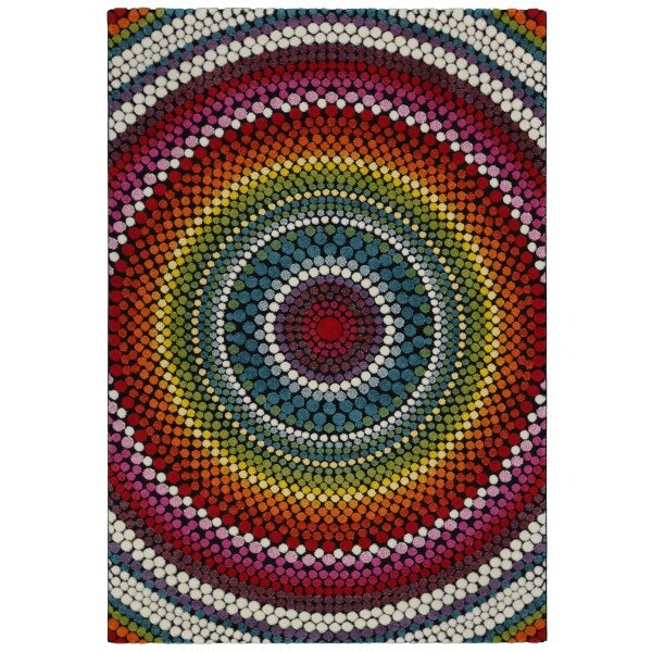 Covor MERINOS, Diamond Relief 22844 110 Multi , 80 x 150 cm , densitate covor 2.9 KG/m², grosime covor 13 mm, Numar noduri pe m² 290000