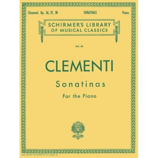 Muzio Clementi: Sonatinas for the Piano, Opus 36, 37, 38, Muzio Clementi (Composer)