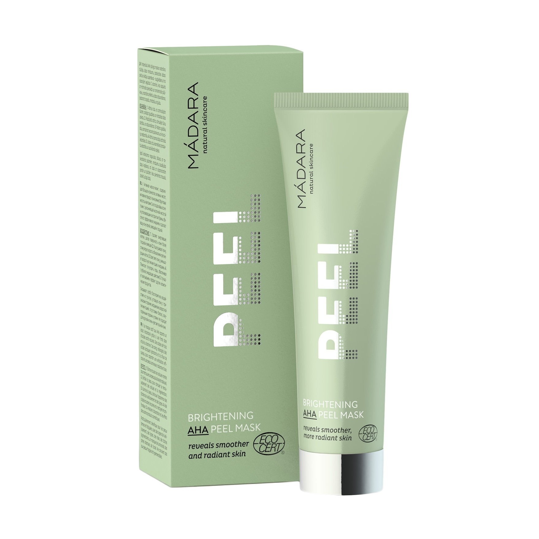 Masca bio pentru stralucire Madara Peel, 60 ml