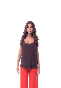 Tricou fara maneci, CuAnna, Maro, S-M Tricou fara maneci, CuAnna, Maro, S-M