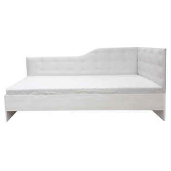 Pat Tapitat de Colt Genarom TOM 160 DR Fara Leat, Soft 17 / Sosna Norweska, 204 x 164,5 x 87 cm Pat Tapitat de Colt Genarom TOM 160 DR Fara Leat, Soft 17 / Sosna Norweska, 204 x 164,5 x 87 cm